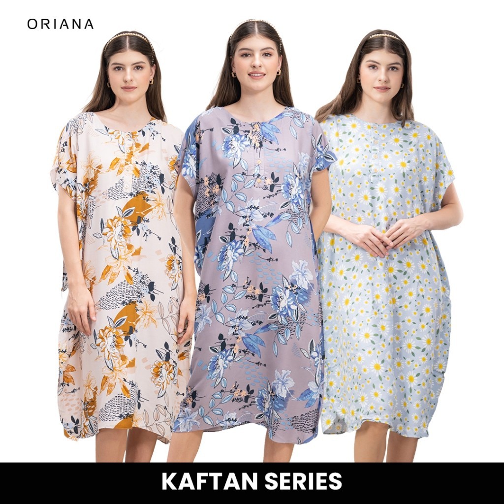 Daster Wanita Terbaru 2024 Dewasa Longdress Rayon Mewah Long Motif Baju Harian Perempuan Di Rumah Mi