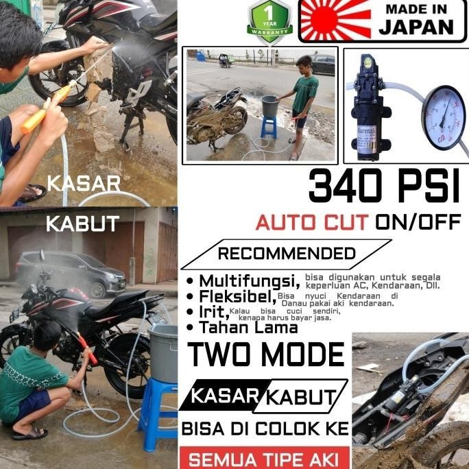 SALE STOK Set Lengkap Alat Cuci Motor Mobil Taman Ac 340PSI Tekanan Tinggi TERLARIS