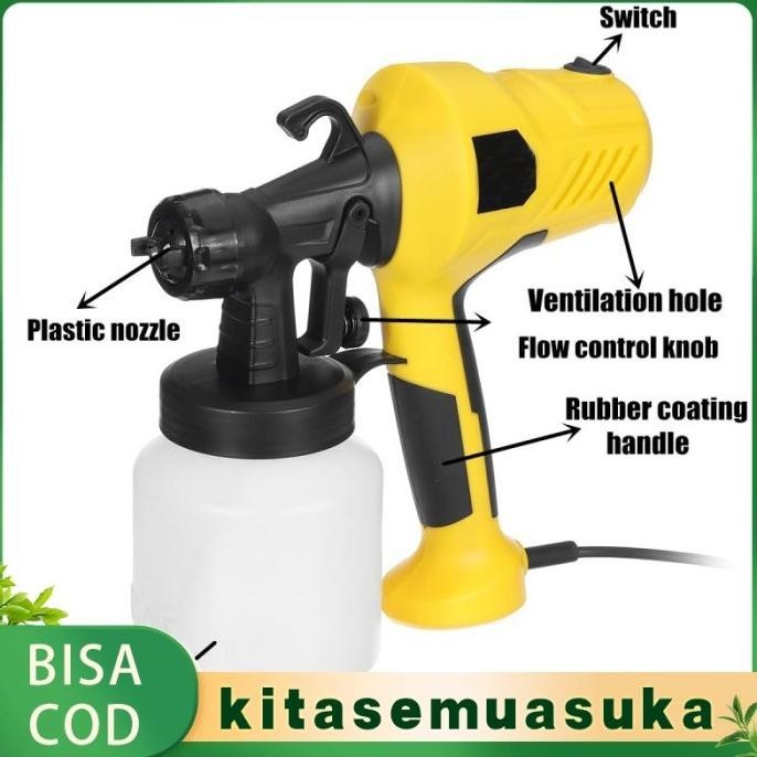 Pistol Semprotan Cat Dinding Listrik Kabel Alat Semprot Cat Spray Gun Kualitas Premium