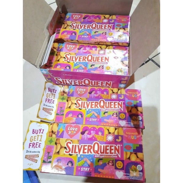 

Z4I SILVERQUEEN BUY 1 GET 1 COKLAT PROMO UKURAN 2*58 GRAM EDISI VALENTINE B61