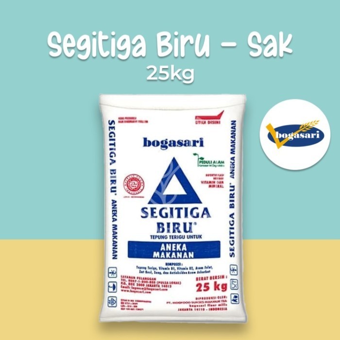 

Bettifer Bogasari Tepung Terigu Segitiga Biru Sak 25Kg