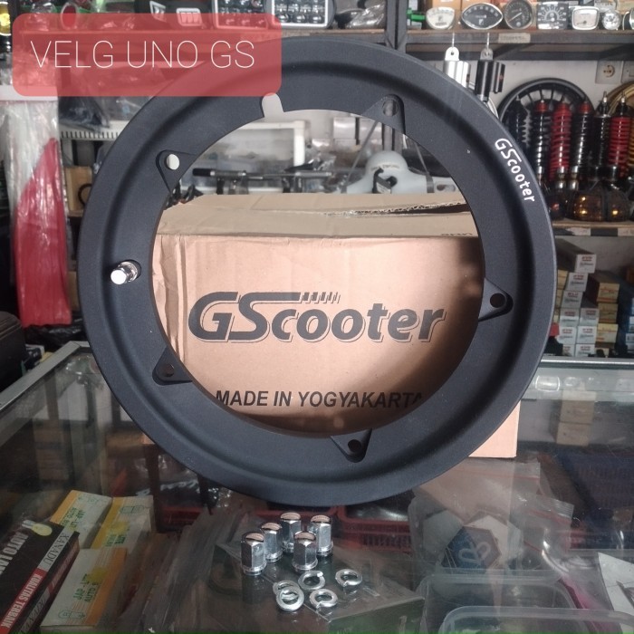 VELG VELK PELG VESPA RING 10 GS SCOOTER GSCOOTER UNO TUBELESS ALMU