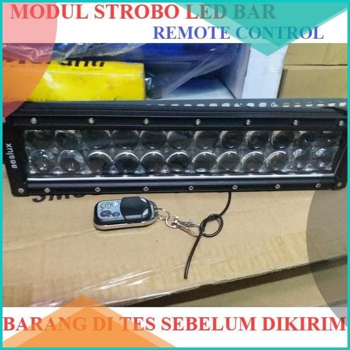 MODUL STROBO LAMPU TEMBAK SOROT LIGHTBAR MOBIL TRUK REMOTE 12V 24 A102