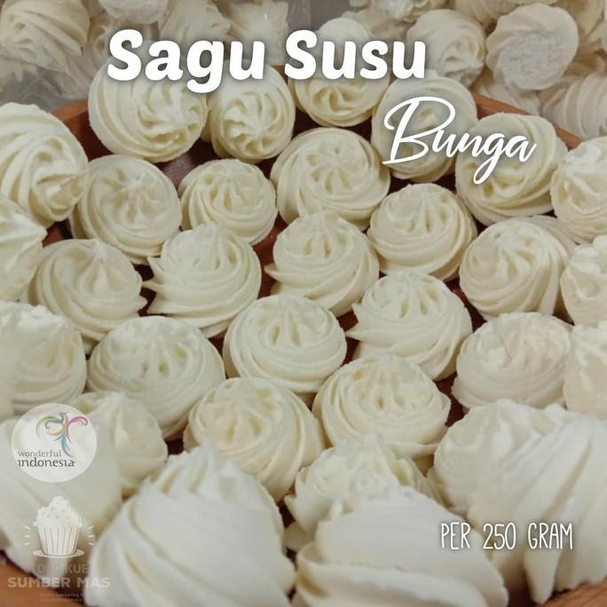 

New Sale Kue Sagu Susu Bunga Spesial Terlaris Isi Bersih 250 Gram Limited Edition