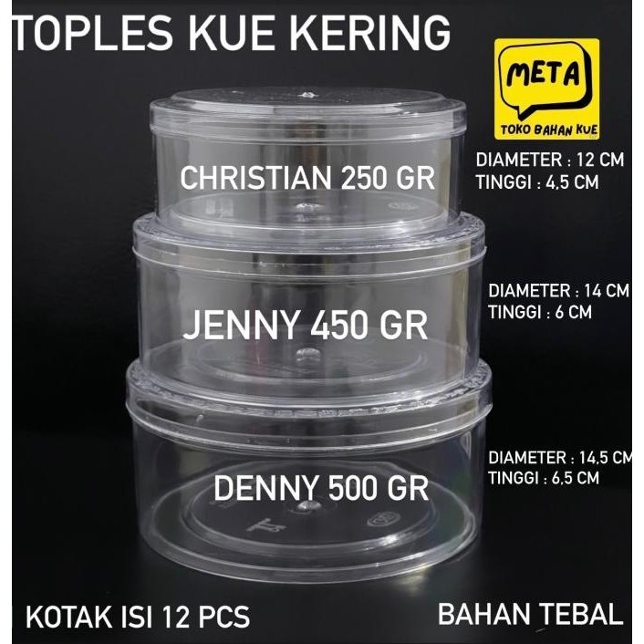 Mamaritaa // Ready Stoples Denny 500Gr/ Stoples Kue Kering / Stoples Kue Lebaran / Toples Limited Ed