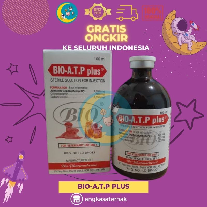 Bio ATP Plus @100ml - Vitamin Lengkap Plus ATP Untuk Energi Ternak