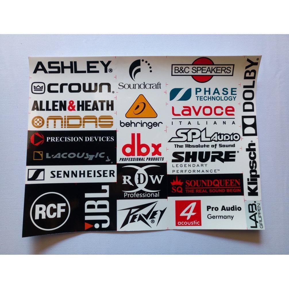 

karomstore Stiker Sound System / Sound Balap - ACC - Isi 24 Sticker - ASHLEY SPL RCF ||