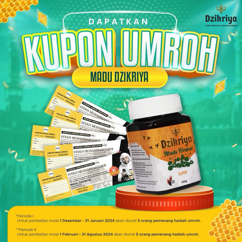 

DZIKRIYA MADU HERBAL SUPER (MANIS)-HARGA SUDAH TERMASUK INFAQ 10%