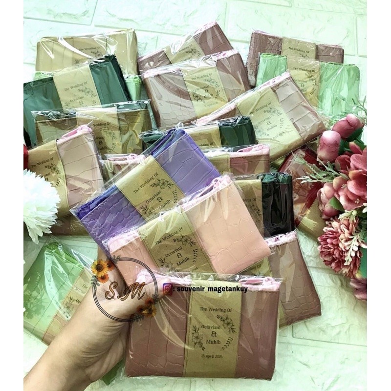 Pouch croco souvenir dompet croco