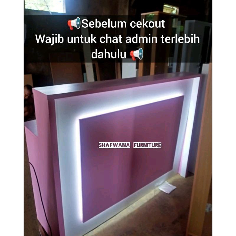 MEJA SALON / MEJA RECEPTIONIST / MEJA RESEPSIONIS / MEJA OFFICE / MEJA KASIR / MEJA TOKO / MEJA KLIN