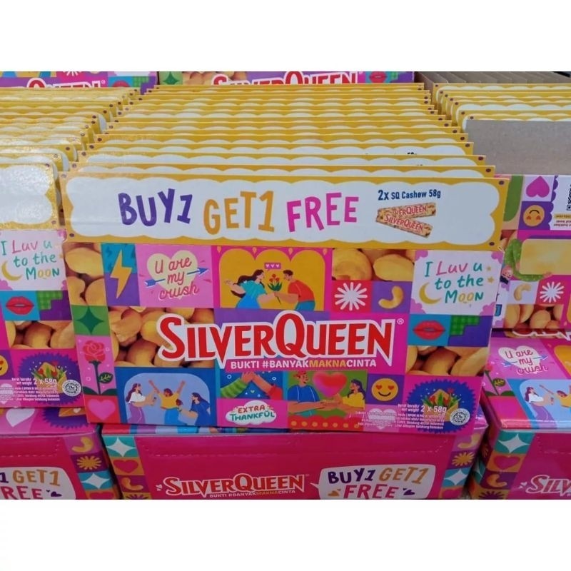 

VNN SILVERQUEEN CHOCOLATE CHUNKY VALENTINE CASHEW 3X30G DH4