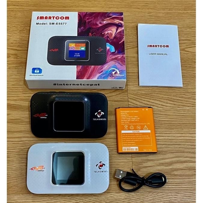 BARANG TERLARIS Mocute - Modem Mifi Wifi 4G LTE SMARTCOM E5577 All Operator + Antena