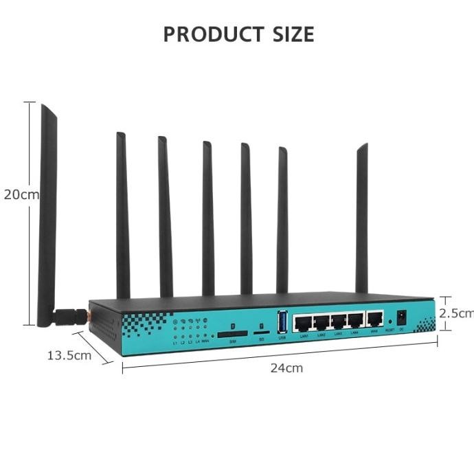BARANG TERLARIS Modem Wifi Openwrt Router Industrial 1200Mbps 4G LTE CAT16 all oprator