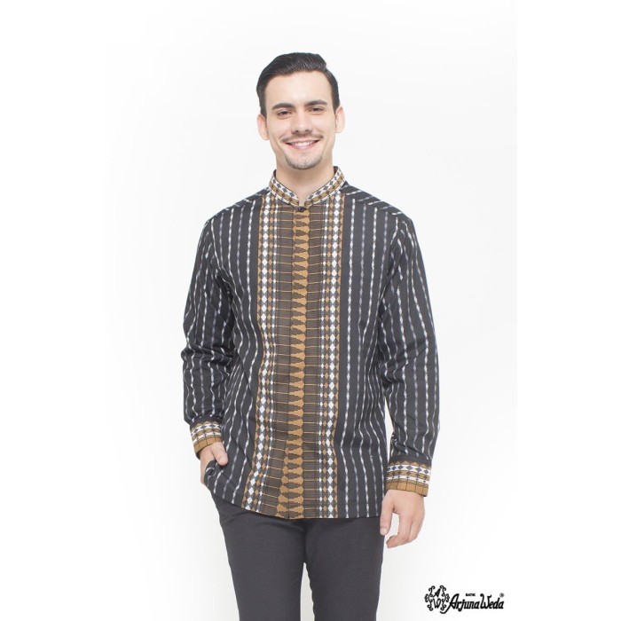 Arjuna Weda Koko Tenun Songket 2 - Hitam
