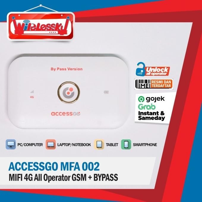 BARANG TERLARIS BOLT MIFI 4G ALL OPERATOR GSM + BYPASS WHITE