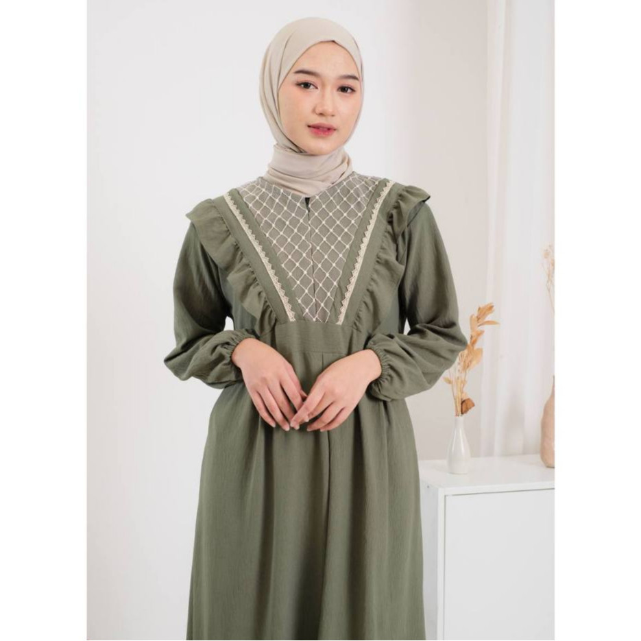 Gamis Wanita Terbaru 2023 Viral Gamis Wanita Terbaru 2024 Dewasa Gamiss Putih Adem Idhul Fitri Idulf