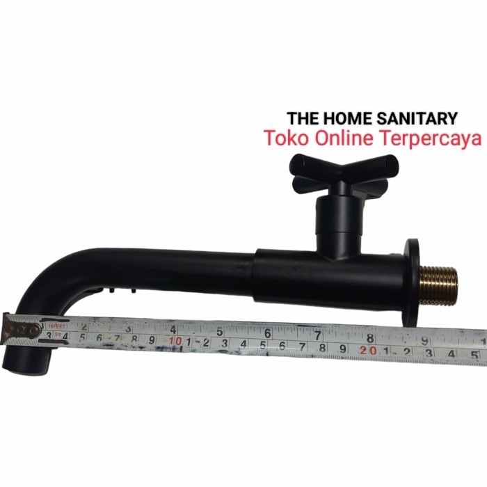 Spoud Kran Dinding Black Kran Wastafel Tembok