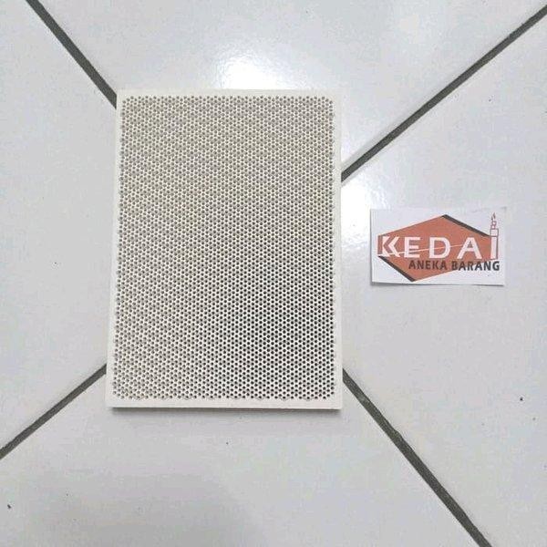 Ceramic Keramik Chip Infrared Gas LPG NG Burner 14cm x 10cm Pemanas Kandang Ayam Kebab BBQ Grill Roa