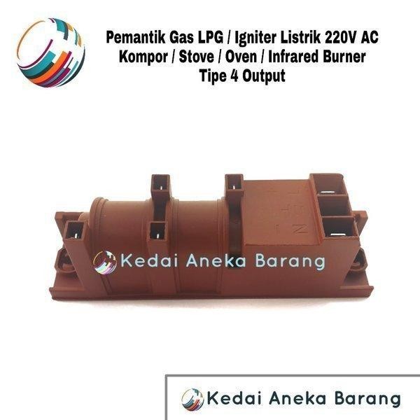 Pemantik Elektrik Listrik Gas Ignition Igniter Kompor Infrared Burner Oven BBQ Grill Kebab Roasting 