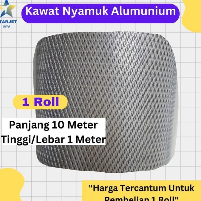 Ram Kawat Kasa Jaring Nyamuk Alumunium Anti Nyamuk Jendela Tebal 1 Rol