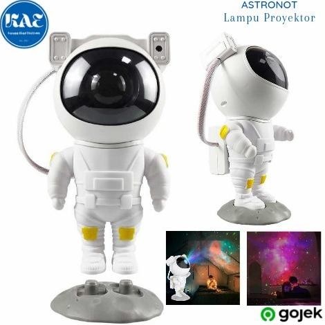 Lampu Tidur Proyektor Cahaya Bintang Yanke Light Karakter Astronot
