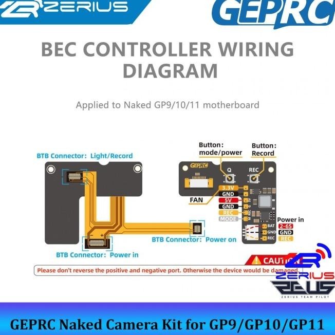 Geprc Naked Camera Kits & Parts For Gopro 9/10/11 Naked Gopro 9/10/11 - Tokonisaya