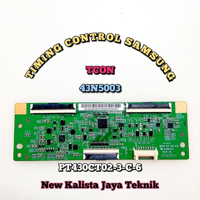 TCON TV SAMSUNG UA 43N5003 ORIGINAL PT430CT02-3-C-6 TICON 43N5003 TIKON TV 43N5003 LOGIC SAMSUNG 43N