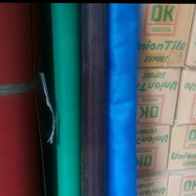 Kawat Nyamuk Plastik Per Rol 12 Meter Biru Coklat Hijau Kain Kasa