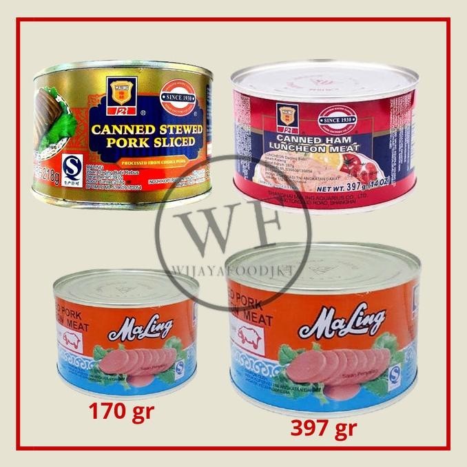 

Ma Ling Canned Pork Luncheon Meat | Daging Babi Kaleng Maling Tts 397G | Legaza