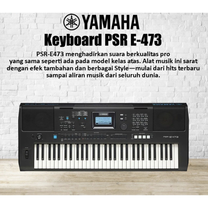 NEW Keyboard Yamaha PSR-E473 / PSR E 473 / PSR E473 ORIGINAL YAMAHA