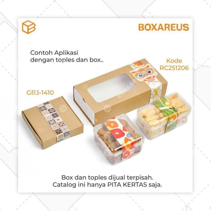 

Pita Kertas - Dekor Hampers Aksesoris Natal Imlek Lebaran Idul Fitri 011