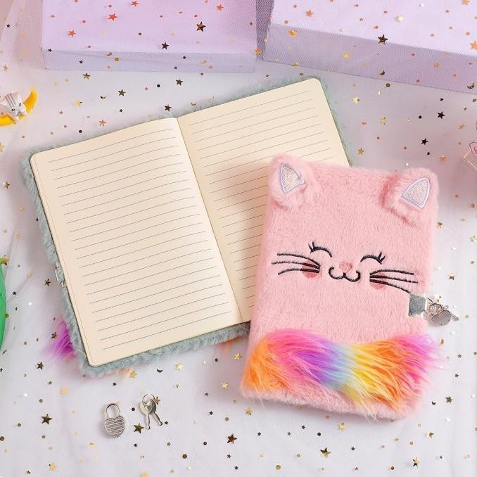 

Ready Notebook Buku Gembok Cat Rainbow Diary Import Cute For Girl For Gifts