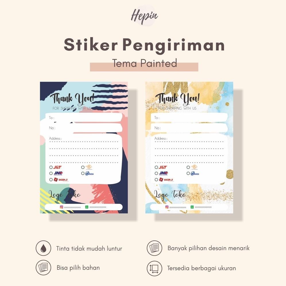 

cetak stiker pengiriman murah edisi PAINTED