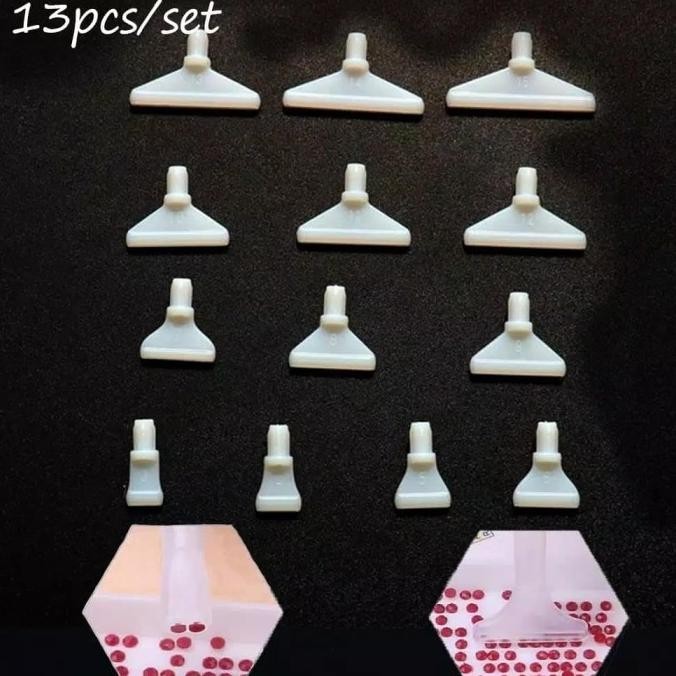 

set kepala pen diamond painting isi 13 pcs. alat lukisan diamond