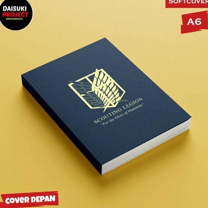 

Kualitas Terjamin Buku Saku / Note Anime Attack On Titan Sampul Softcover A6 100 Lembar