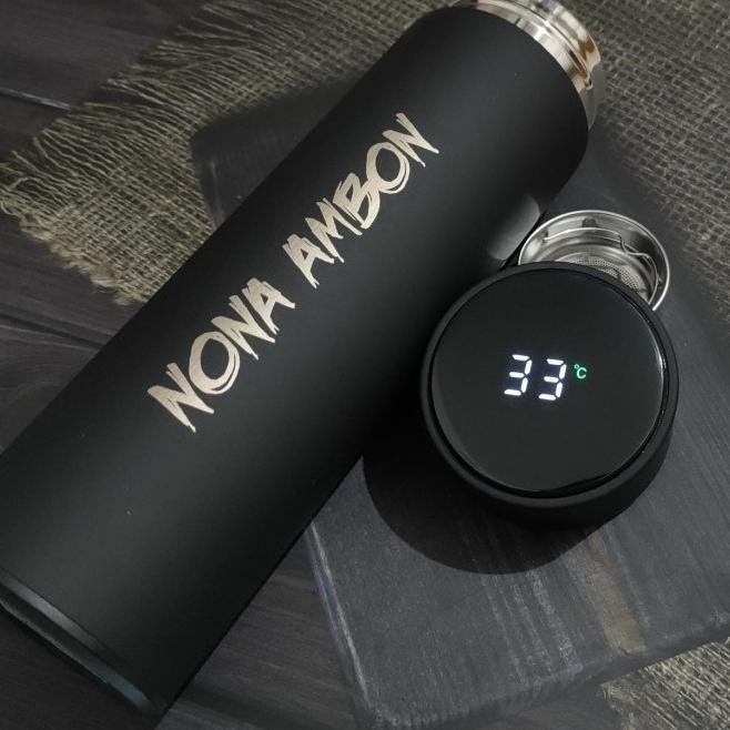 Custom Tumbler Led Suhu / Tumbler Custom Nama Stainless 500Ml Botol