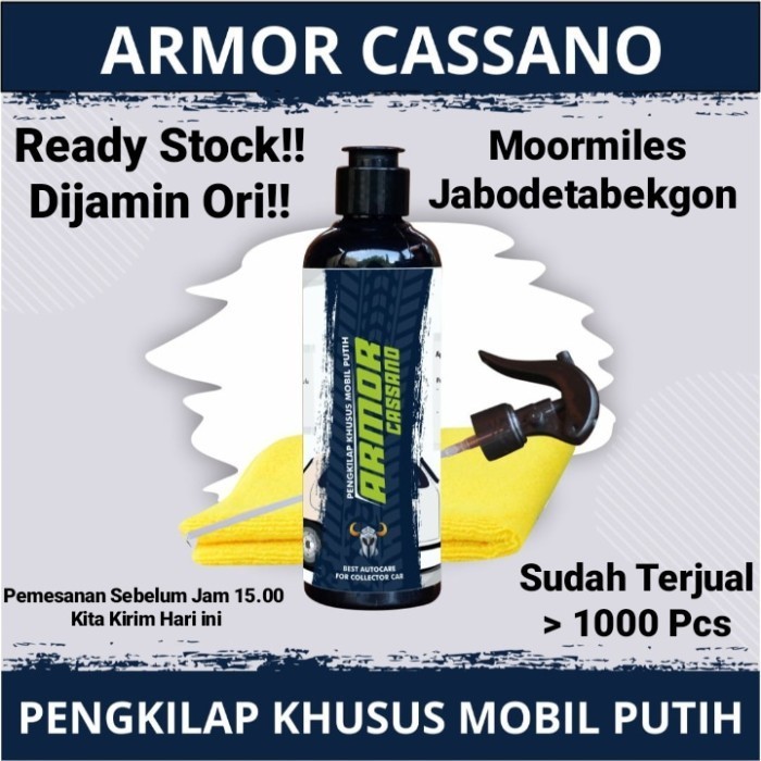 MOORMILES PENGKILAP DAN PEMBERSIH MOBIL PUTIH ARMOR CASSANO ORIGINAL