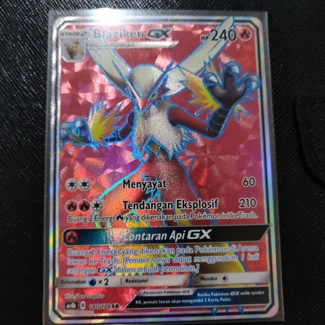Kartu Pokemon TCG ID Indonesia AS4b Blaziken GX SR