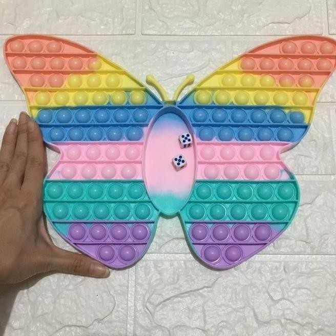 [Original] Mainan Fidget Pop It Butterfly Jumbo Pas