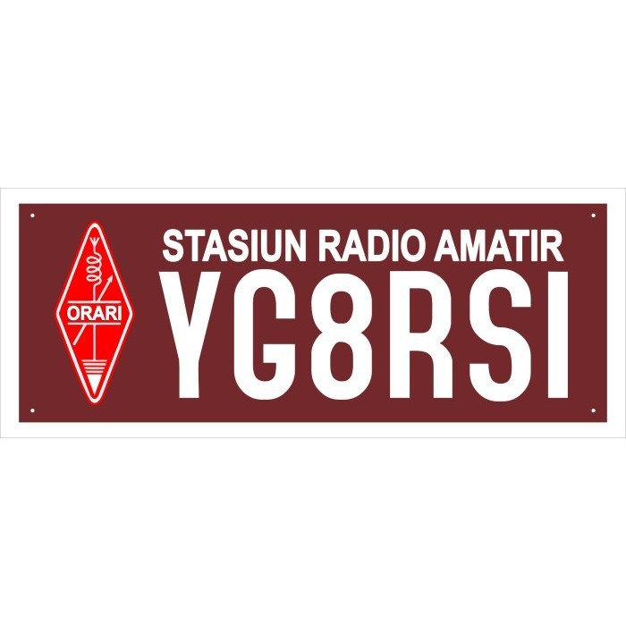 

Papan Callsign Rapi/Orari - Akrilik - Standar Permen - 50 X 20 Cm