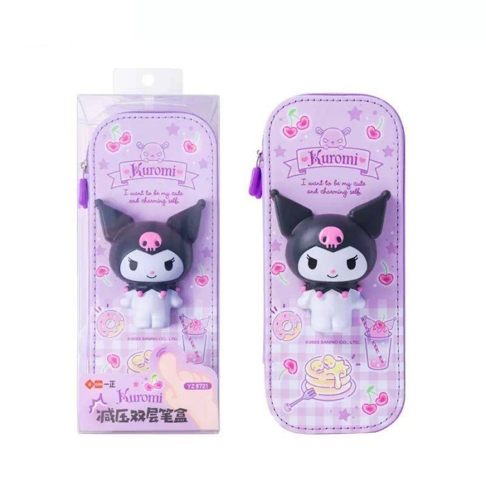 

Sanrio Mymelody Kuromi Cinnamoroll Adorable 3D Pencil Case Stationery