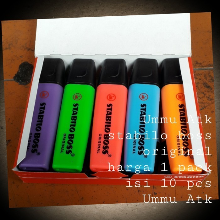 

Stabilo Boss Harga Untuk 1 Pack Isi 10 Pcs Original