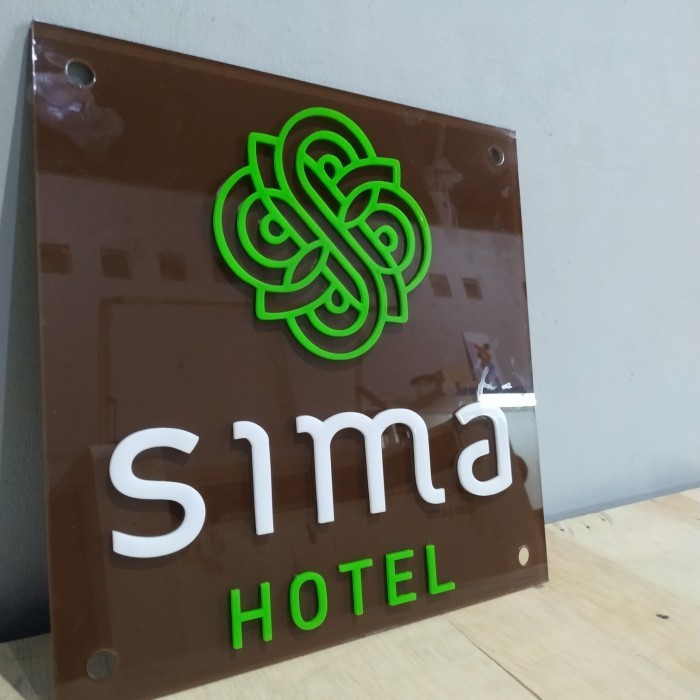 

Papan Nama Acrylic Timbul @Order Sima Hotel