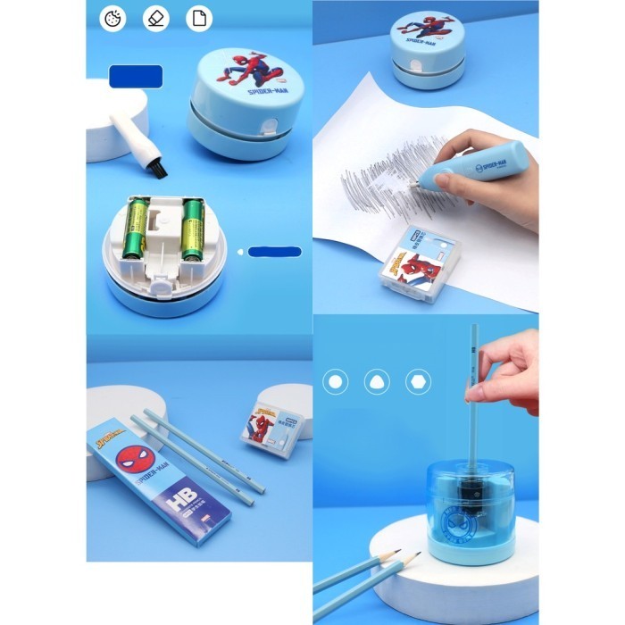 

Peraut Pensil Set Elektrik Frozen Spiderman, Pencil Sharpener Disney