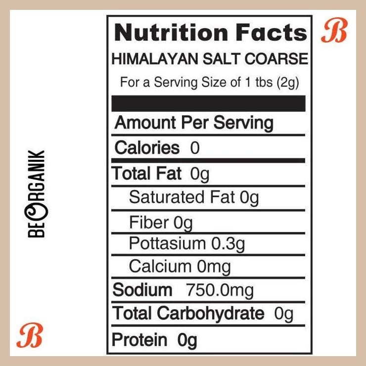 

| ORB | BEORGANIK HIMALAYAN SALT COARSE / GARAM HIMALAYA KASAR