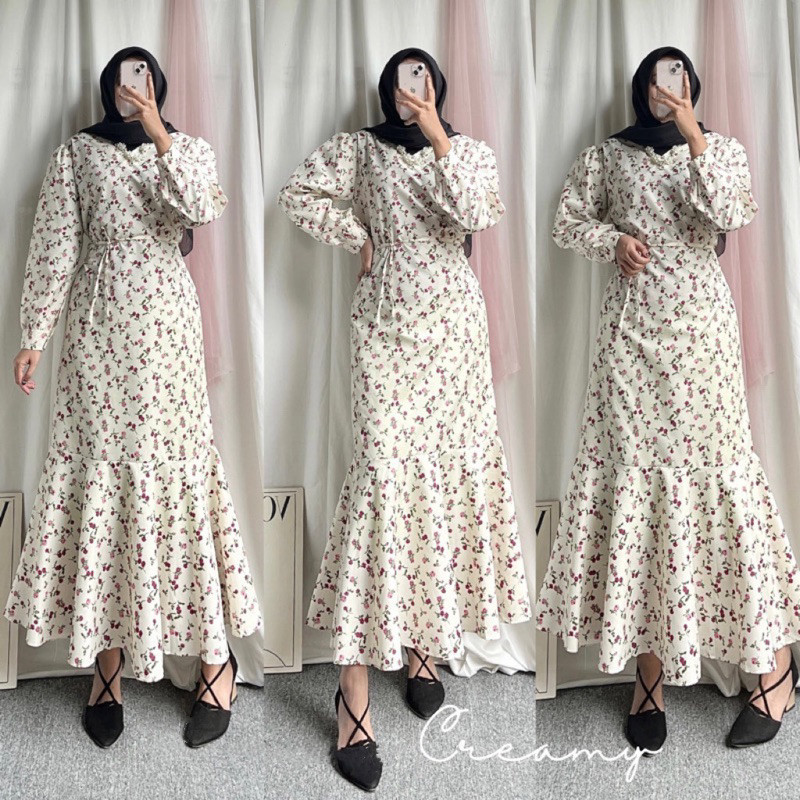 Baju Muslim Wanita Terbaru 2024 Games Dewasa Setelan Maxi Kekinian Hijab Dress Lebaran Idul Fitri Pe