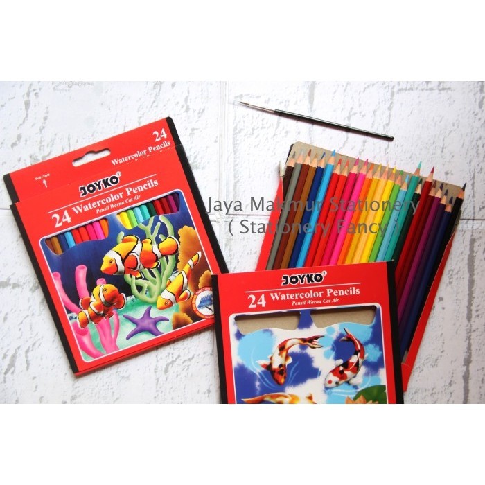 

Menakjubkan Pensil Cat Air Watercolor Joyko 24 Warna Wcp-111 Hemat