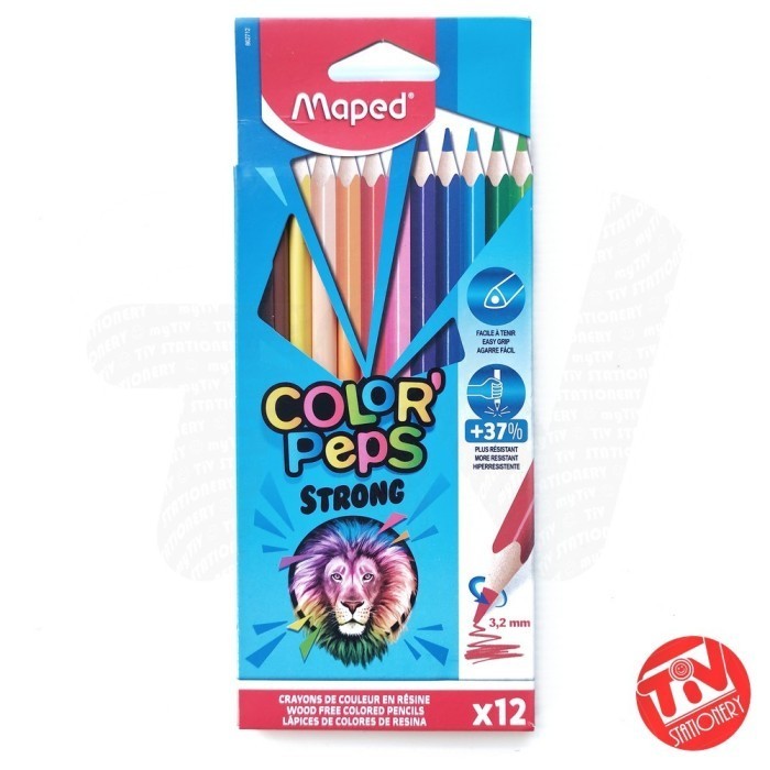 

Wow Pensil Warna Maped Strong 12 (Long) Berkualitas