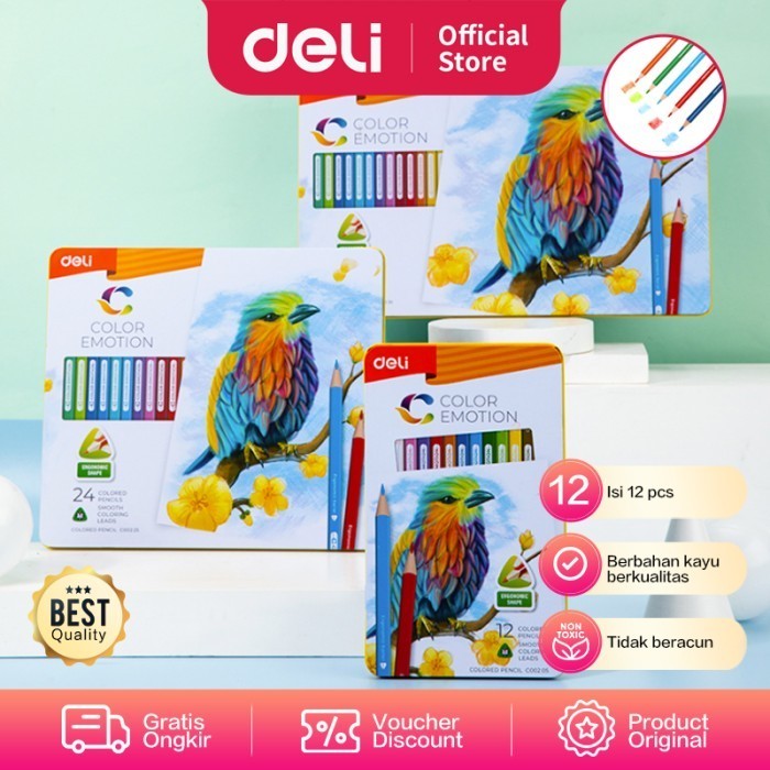 

Hari Ini Deli Pensil Warna Profesional ,12 Warna A5,Kualitas Tinggi Ec00205 Berkualitas