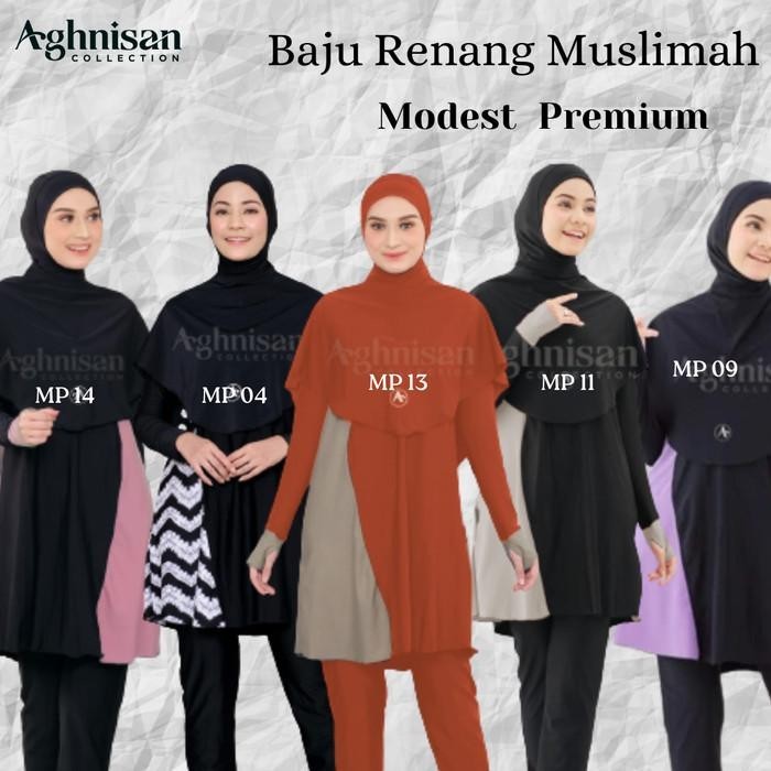 Baju Renang Muslimah Modest Premium - Renang Wanita Muslimah Aghnisan
